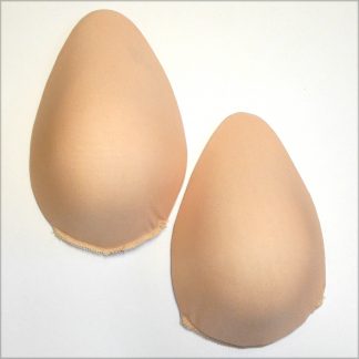 Wildside Foam Breast Forms Covered and Oval Teardrop in shape