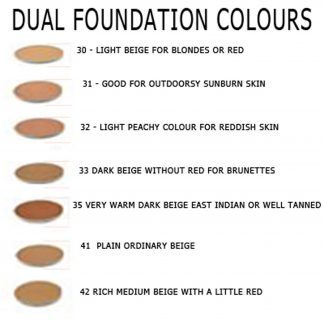 Dual Foundation Color Chart