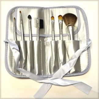 Wildside Silver Makeup Brush Set