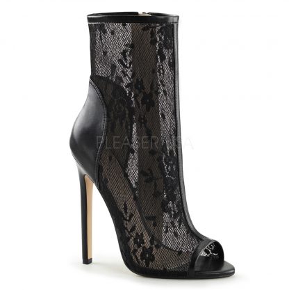 Sexy Lace Ankle Boot with side zip