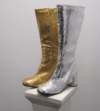 Gogo Gold and Silver Boots