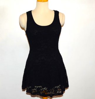 Black Lace Mini Dress