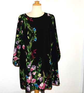 Flowery Long Sleeved Dress