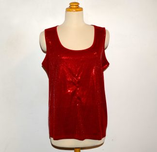 Red Sequin Tank Top